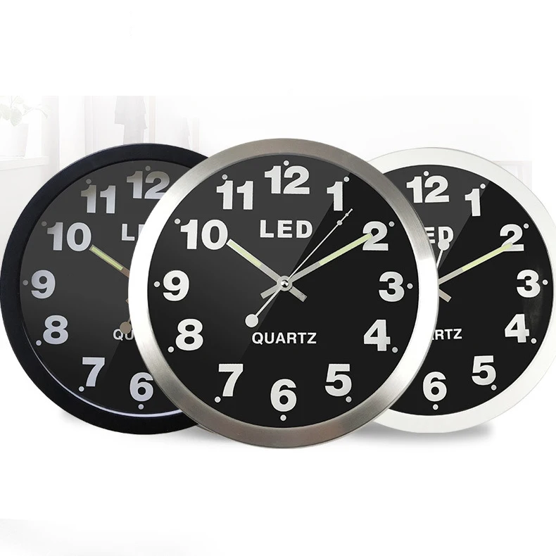 Home Decoration Simple Round Design 10 inch Cheap Plastic Wall Clock
