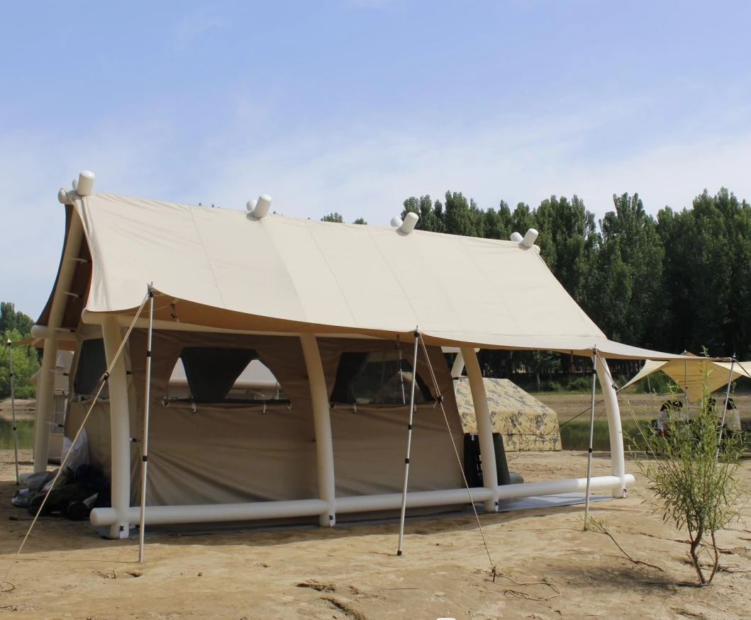 Outdoor Windproof Family Camping Tent Portable Tent Camping House Large Hiking Automatic Camping Tent