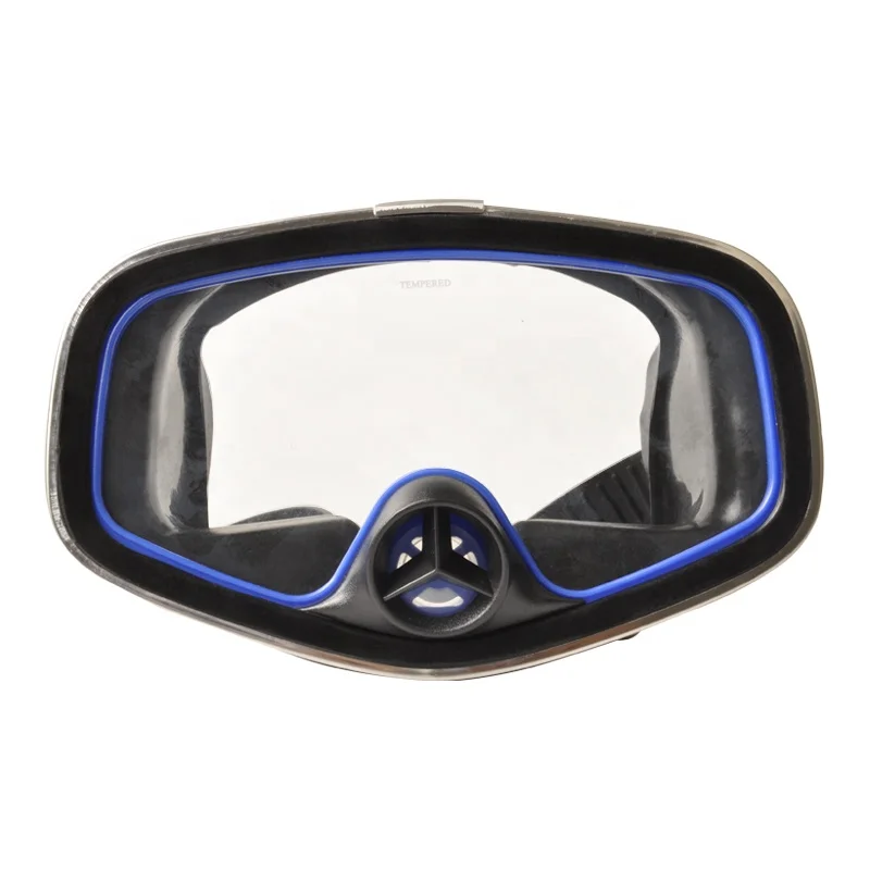 Nose valve diving mask with big frame diving mask for adult
