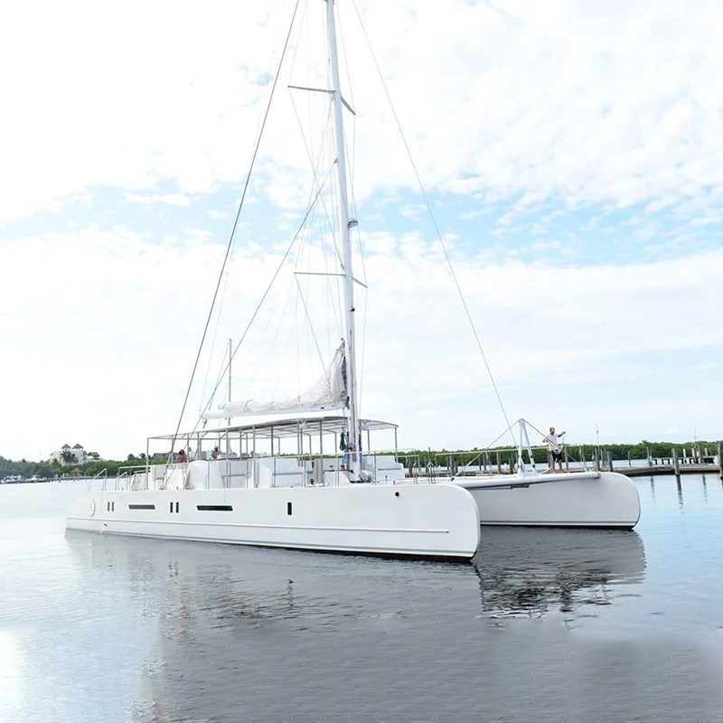 China Custom Made Sail Boat Catamaran Sailing Boats Sell Model Streamlined Catamaran Sailing Boats