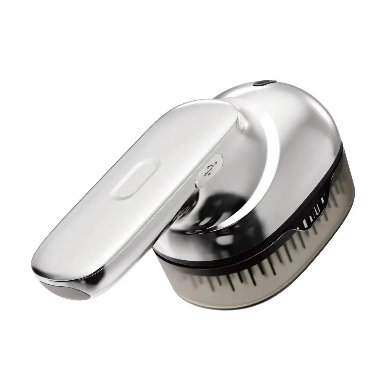 Rechargeable scalp massager brush with red light stimulation and oil atomization technology