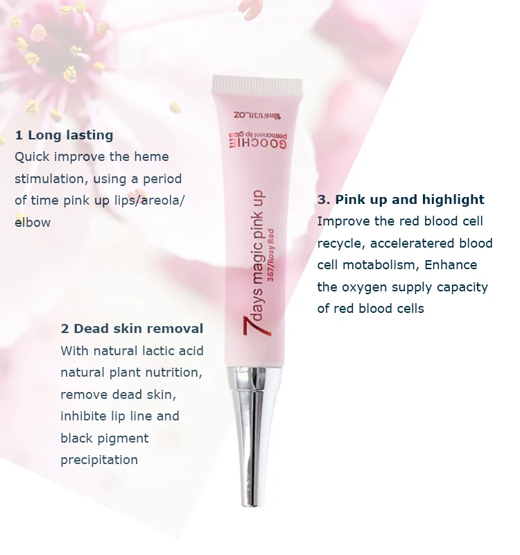 Goochie 7 days magic pink up lip gloss for dark lips