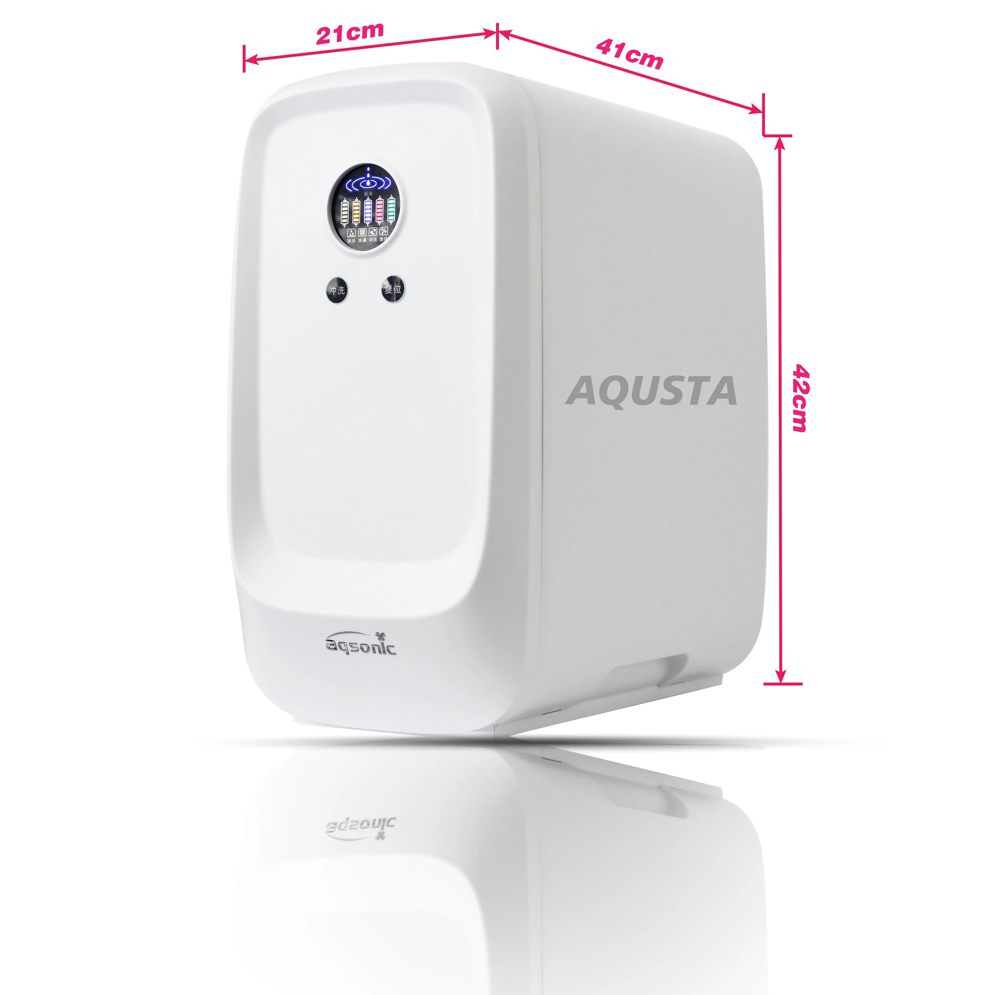 400-Gallon Alkaline Water Purifier Household Reverse Osmosis Water Filtration System Quick Replacement Filter Cartridge No Tank