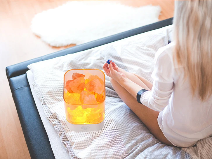 
Himalayan Salt Lamp Pink Natural Sea Crystal Rock Changing Color Led Night Light Modern Fashionable Bedroom Bedside Decoration 