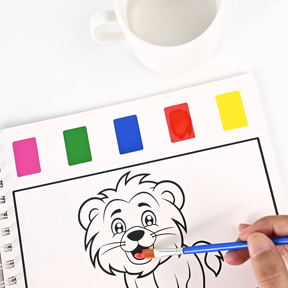 Custom Design DIY Portable Paint With Water Magical Watercolor Painting Coloring Book With Paintbrush For Kids