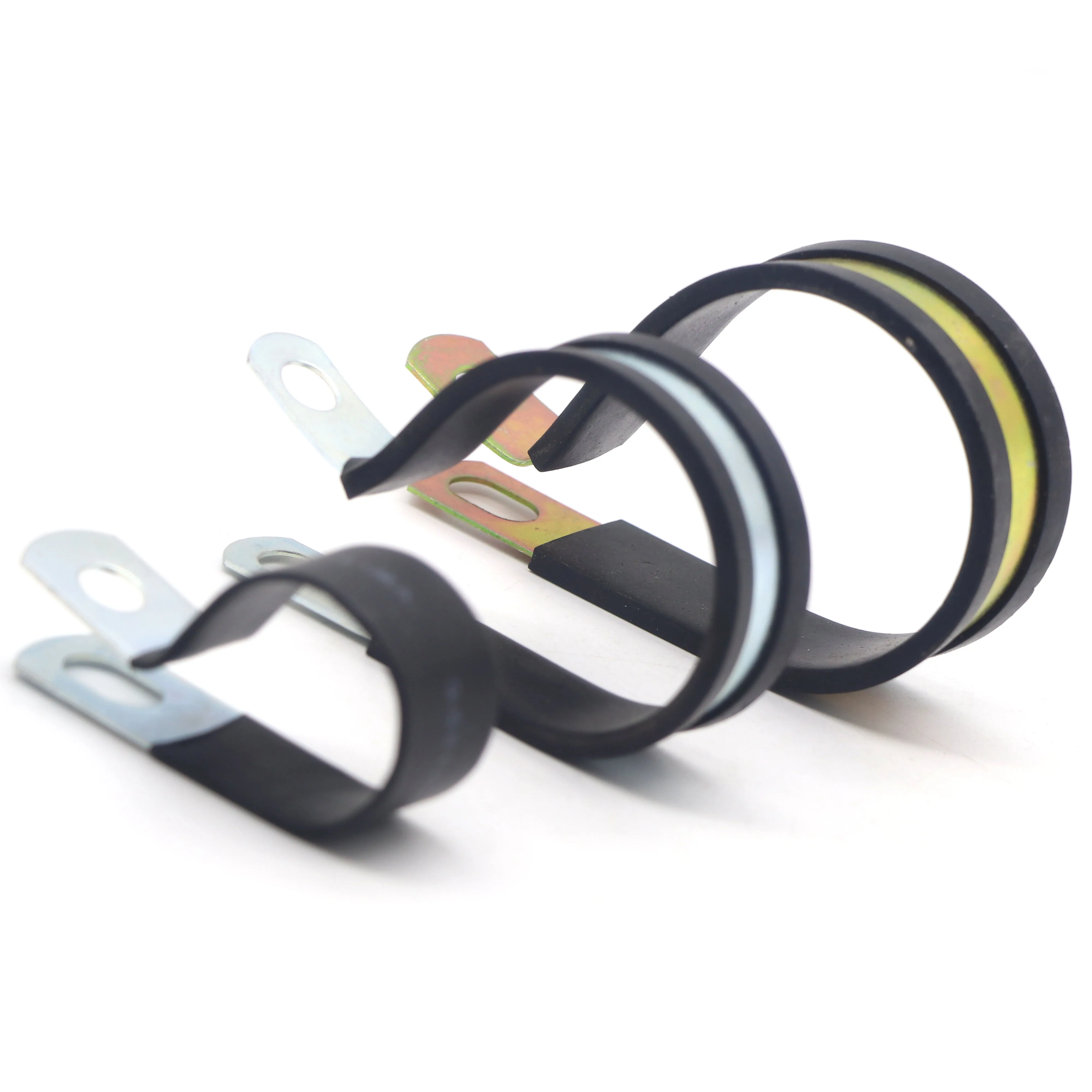 SYD 1158-2 Various Fastener Metal rubber Galvanized steel P type R type rubber clamp