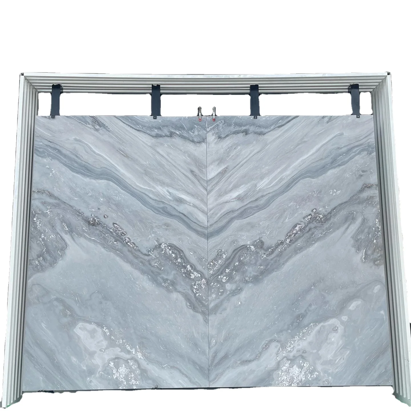 Luxury Modern Decorative Flooring Design Blue Marble With White Vein Marble Floor Tiles