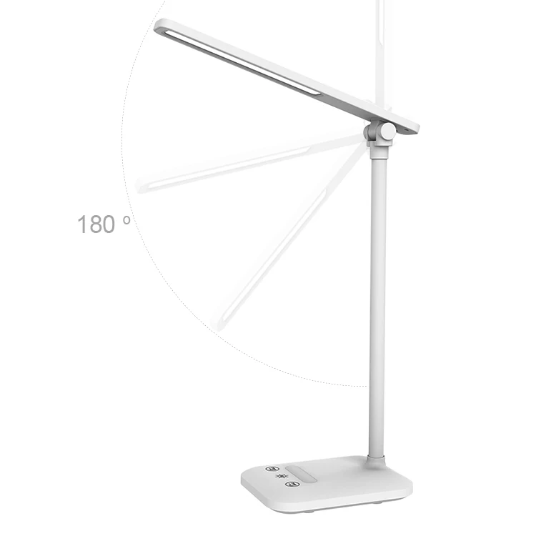 Flexible hotel led desk Reading Book light dimming lamp with usb charging port office desk foldable lamp touch control