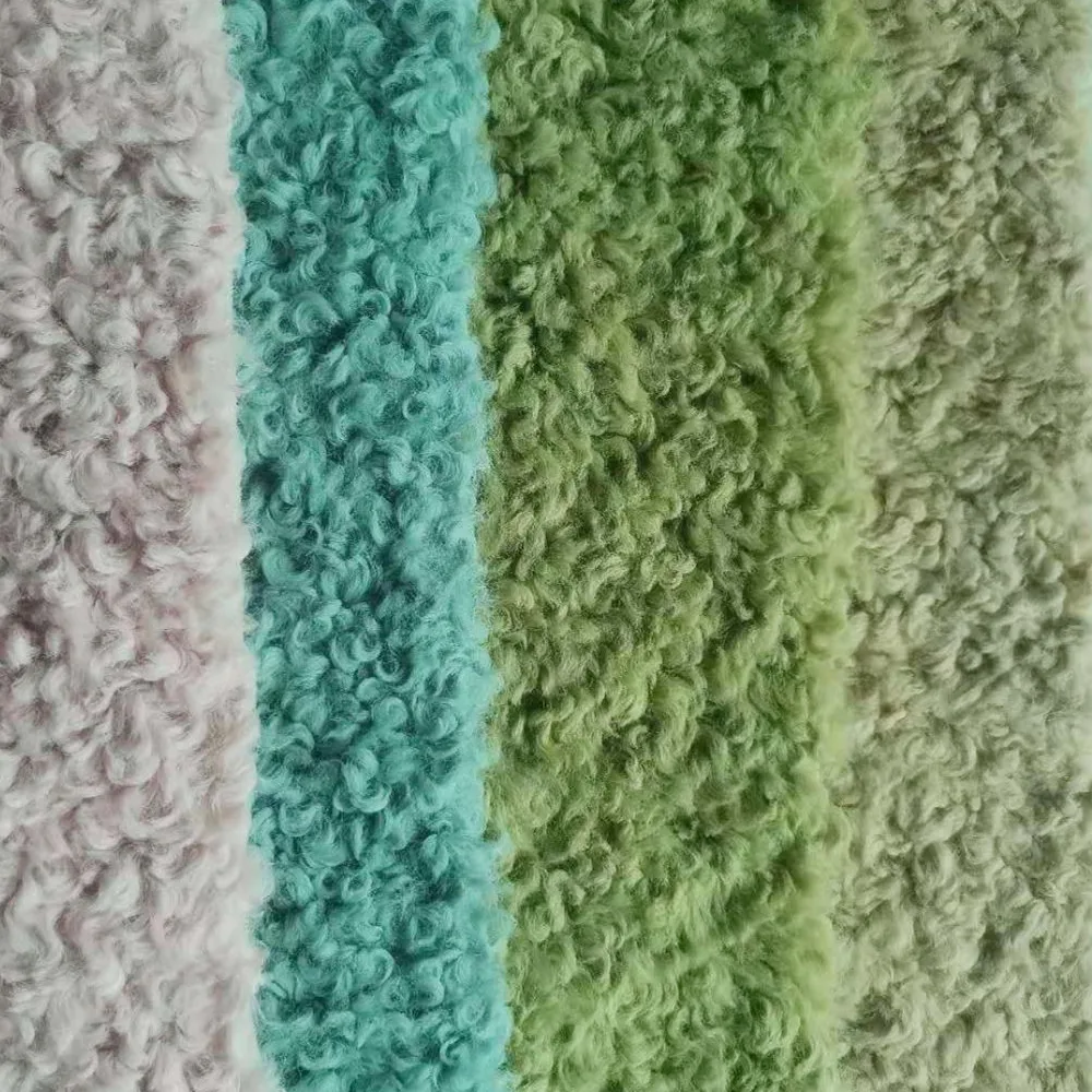 China manufacturer NEWEST STYLE  100% polyester Fashion lady garments fur