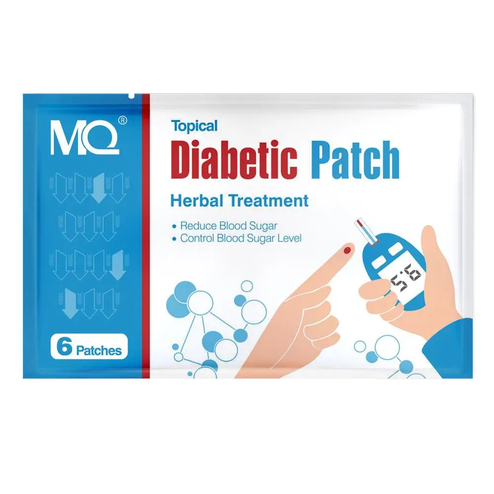 High efficiency 6Pcs Diabetic Patch Stabilizes Blood Sugar Balance Glucose Content Natural Herbs Diabetes Plaster
