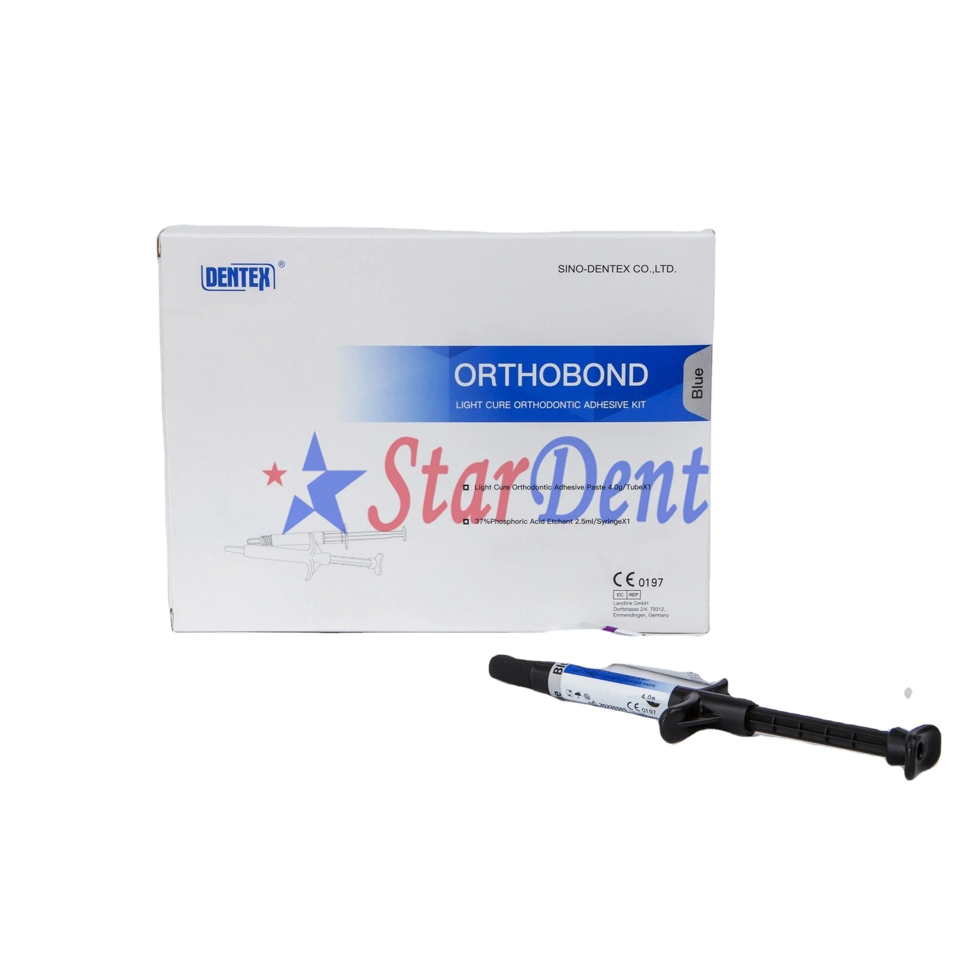 Dentex DX. Брендовый синий набор для отверждения света Ортодонтическая клейкая паста праймер стоматологический композит