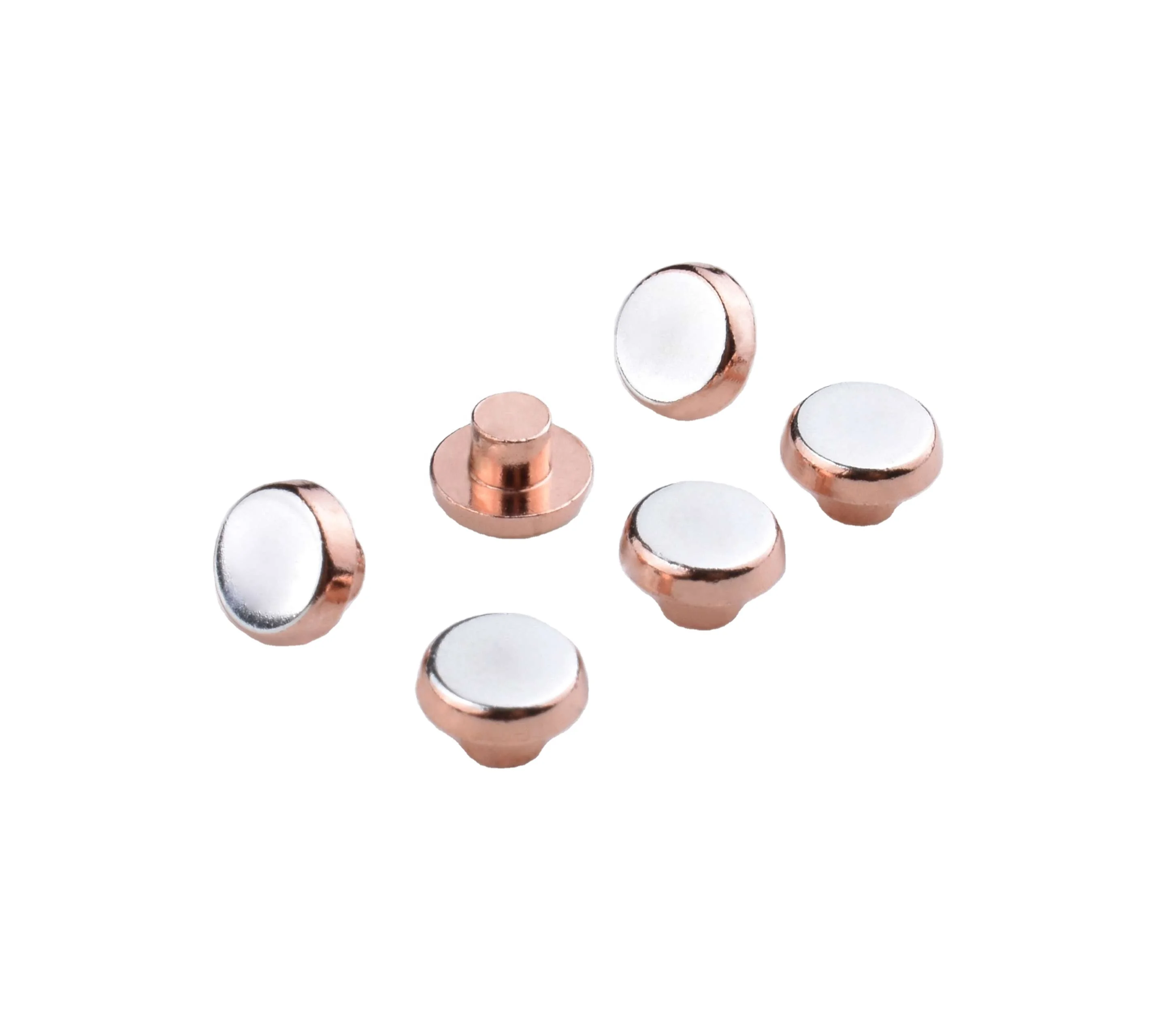 Brimetal Silver Composite Contact Rivets for Vehicle Use