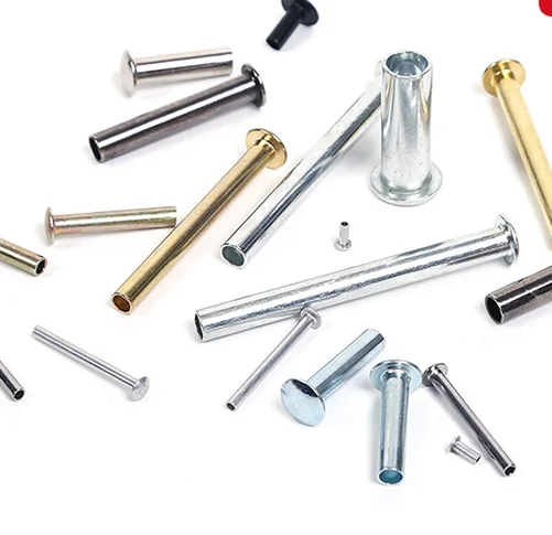 Полутрубчатая заклепка с плоской головкой