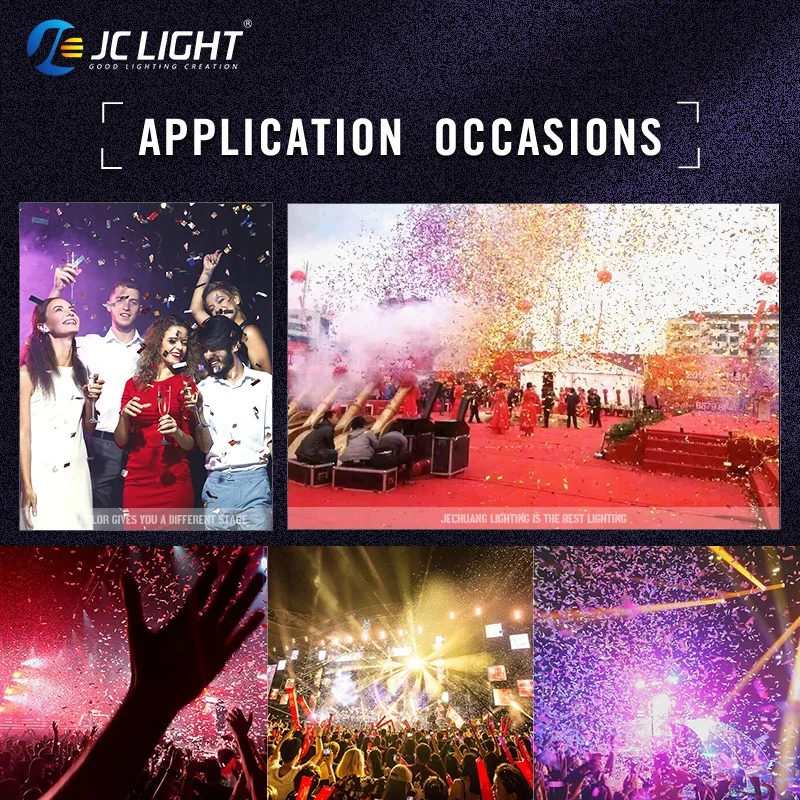 Outdoor Performance Party Confetti Machine Paper Wedding Stage Effect Handle Co2 Confetti Machine