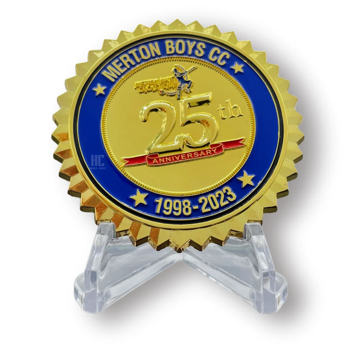 20 Years  Factory Custom Business Gifts logo challenge souvenir metal coin  gold plated with velvet box