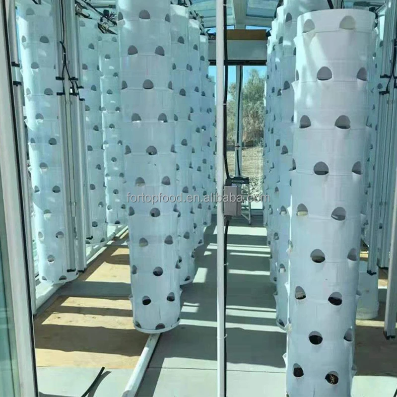 Commercial Greenhouse 15 Layers 90 Plants Automatic Hydroponic Garden Vertical Rotate Aeroponic Tower Hydroponics Growing System