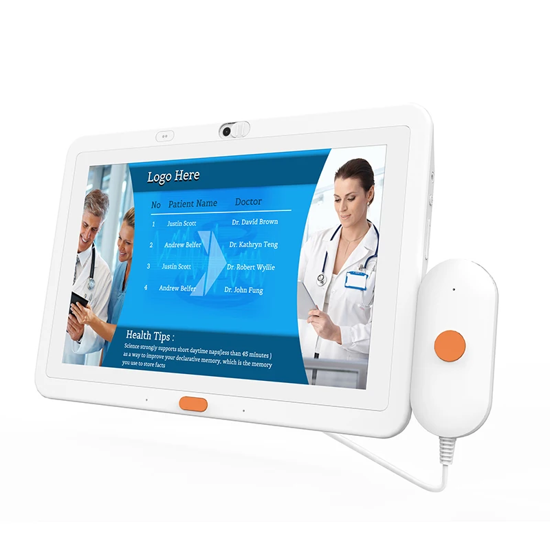 Wholesale Factory Price medical Hospital monitor Care 10.1 inch Call Handle Service Poe Touch Screen medical Android Tablet pc