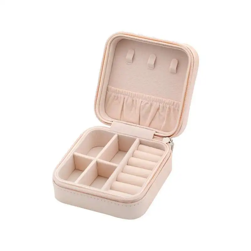 Jewel Case Manufacturers New Design Leather Travel Jewelry Box