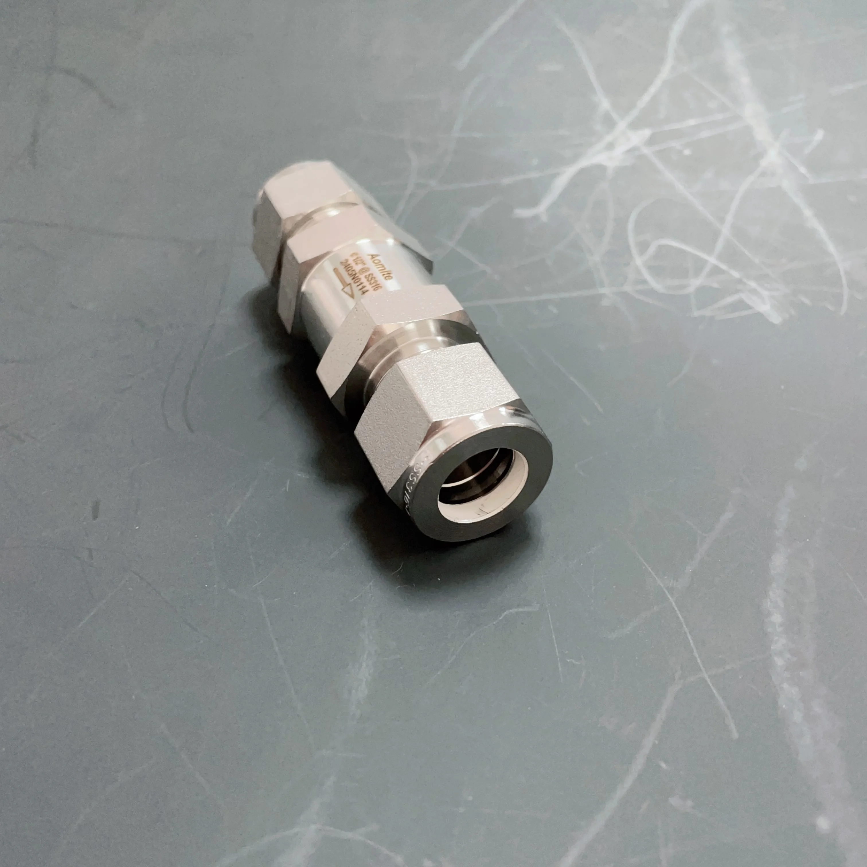 Stainless Steel 304/316L Hydraulic valve 1/2 buckle BSP thread one way valve check valve