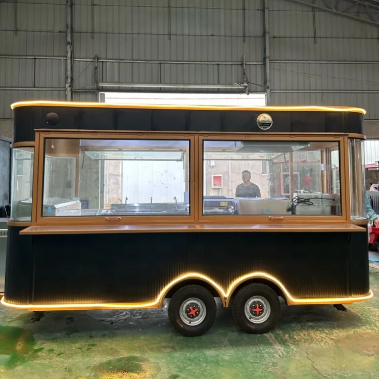 Long working life Multifunctional automatic halal food trailer/pizza food trailer/mobile food trailer for sale australia