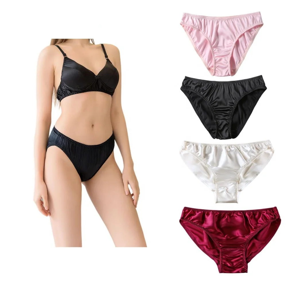Hot Sale 100% Mulberry Silk Underwear for Women Pure Silk Panties Real Organic Silk Bikini Panties