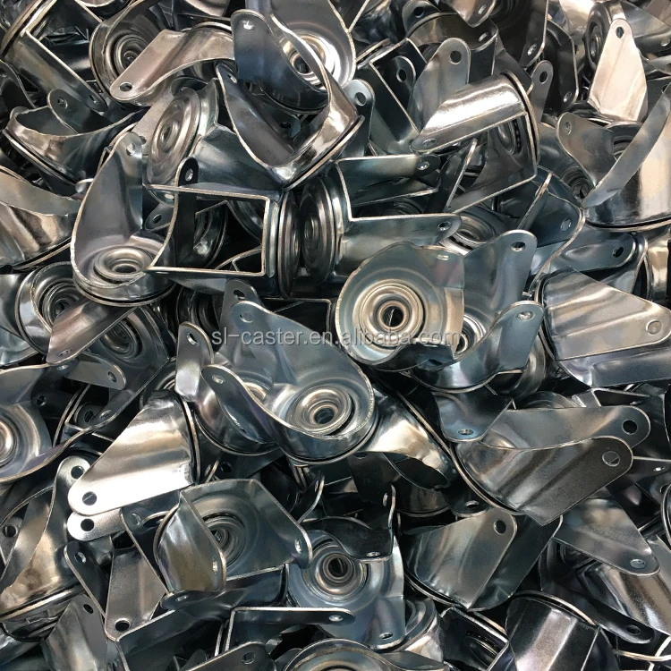 European type black 3.2inch elastic rubber industrial caster roulettes pour chariots heavy duty 100mm casters