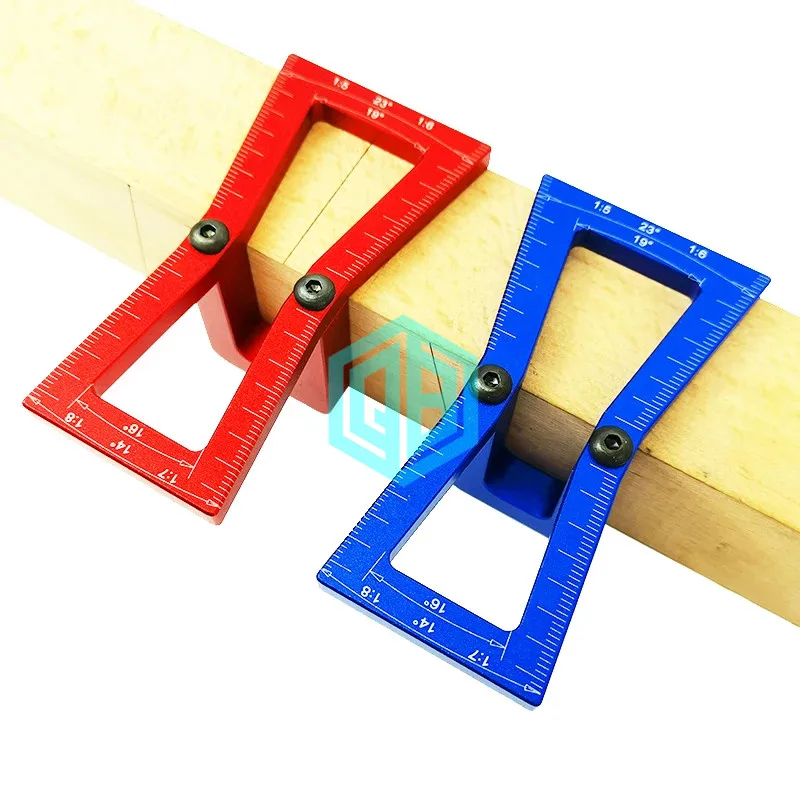 Customizable 1:5-1:6 1:7-1:8 Aluminum Alloy Dovetail Marker Jig Guide Scale Template Durable Wood Working Joints OEM Tools