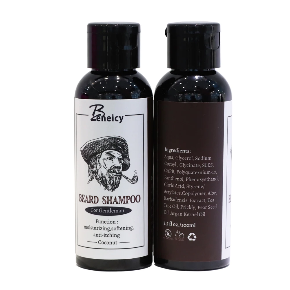 
Men Organic Beard Conditioner And Shampoo Set 100ml Beard Wash Shampoo beard For Health 