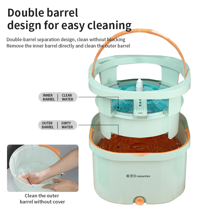 High Quality Dust Mop Long Flat Floor Cleaning Mop Head With best selling  flat mop microfiber squeeze