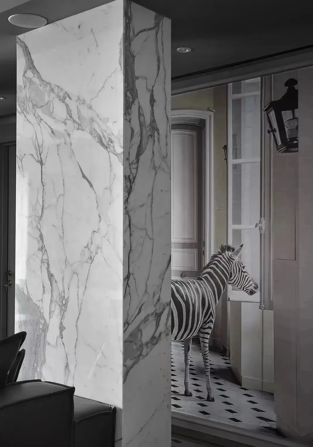 interior wall panels home decor polished Calacatta White marble artificial quartz for background Wall