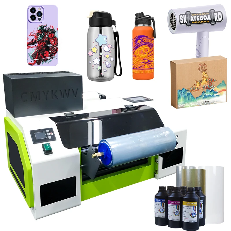 Fully Automatic High Quality Small i3200-U1 Printhead Ploter Imprinting Inkjet Printer Uv Flatbed Uv Printer
