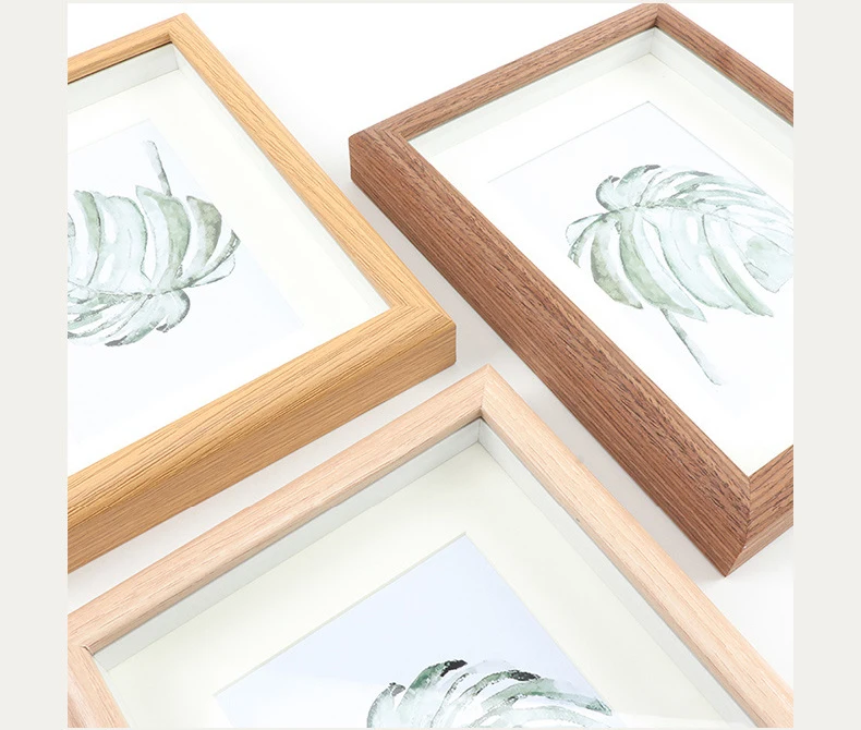Hot Selling 6 Inch 1.5 Cm Deep Wood Wall Art 3d Photo Shadow Box Frame