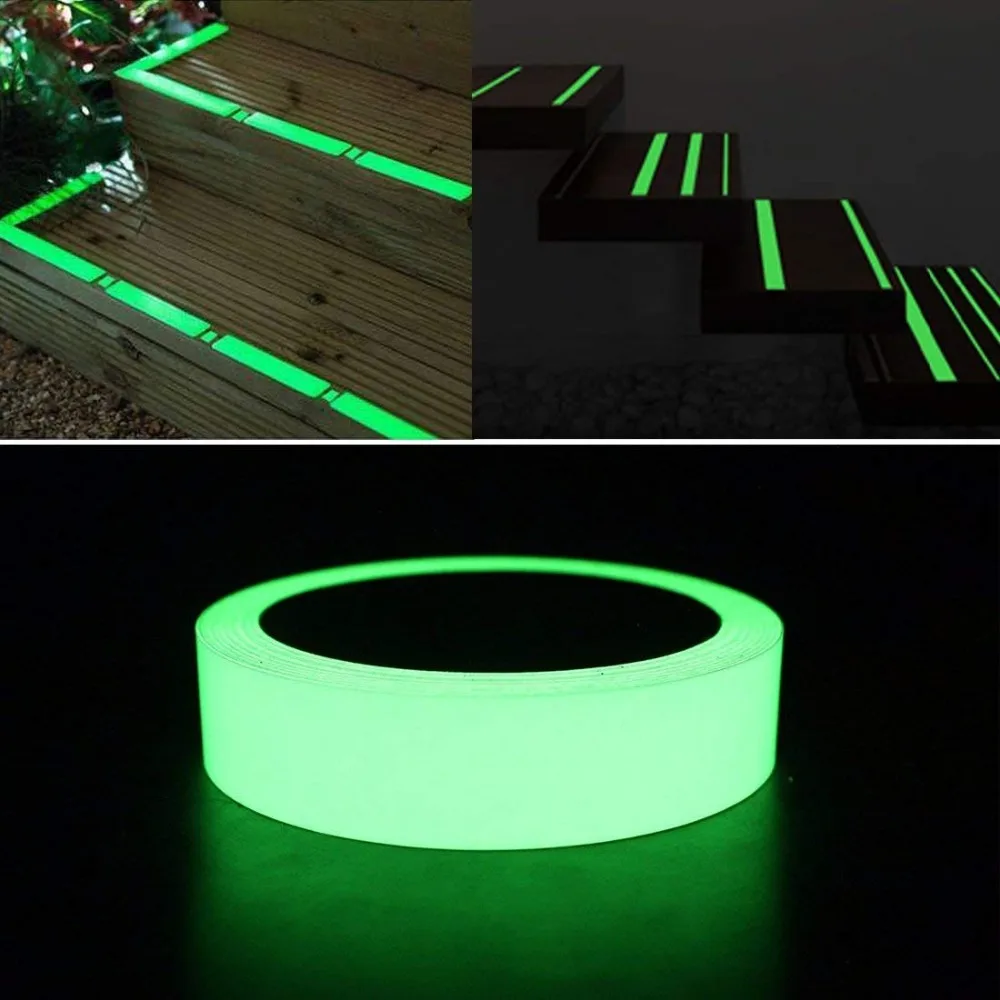 Hot Selling Weather Resistant Glow in the Dark Night Waterproof PVC Fluorescent Luminous Self Adhesive Tape