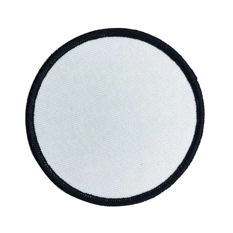 Blank Patches Low Price Direct Factory  Wholesale blank Badge with  Hook And Loop back for Sublimation patches