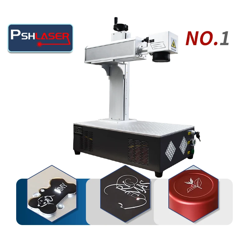 Portable 20w 30w 50w fiber laser marking and cutting Co2 UV engraver machine marker for Jewelry metals steel