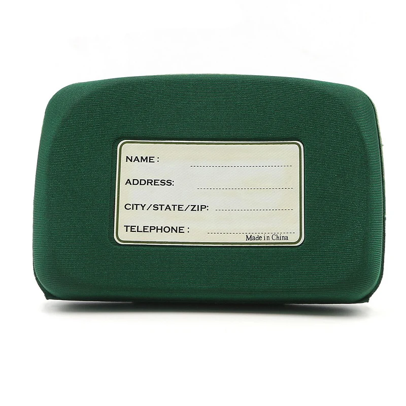 Custom Small MOQ RTS Custom Dark EVA Foam Green Fishing fly box with Epoxy logo