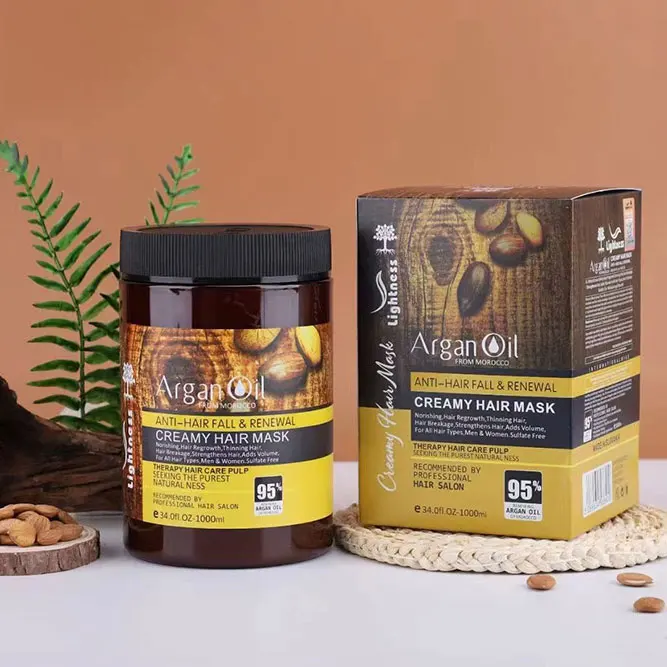High Quality Best Organic Macadamia Argan Oil Hair Mask Cream Repairing Dry Hair