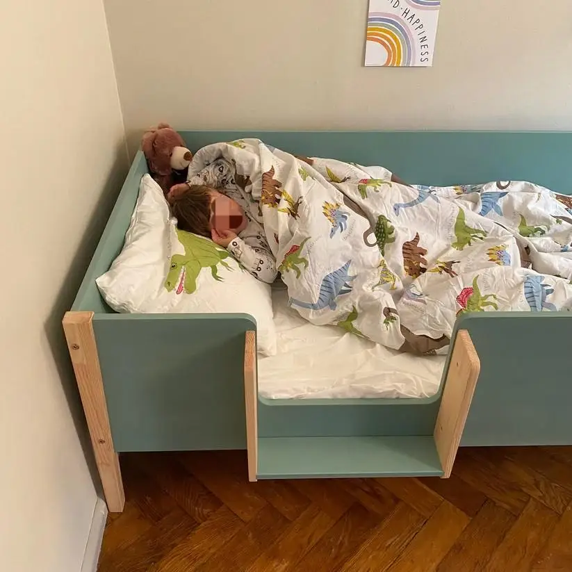 Montessori Toddler Bed with Slats Wooden Platform Bed and Floor Bed Elegant Design for Younger Kids