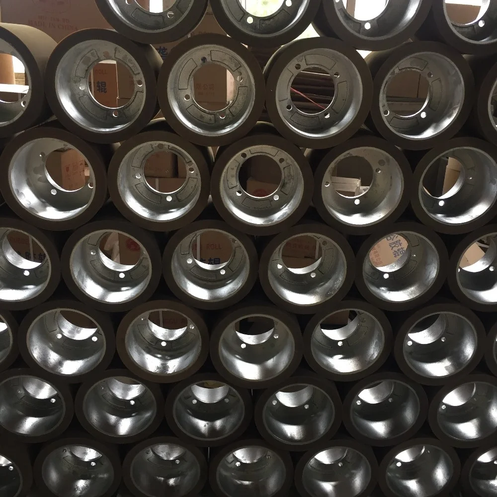 10 inch brown dehusker rice rubber rollers on iron drum