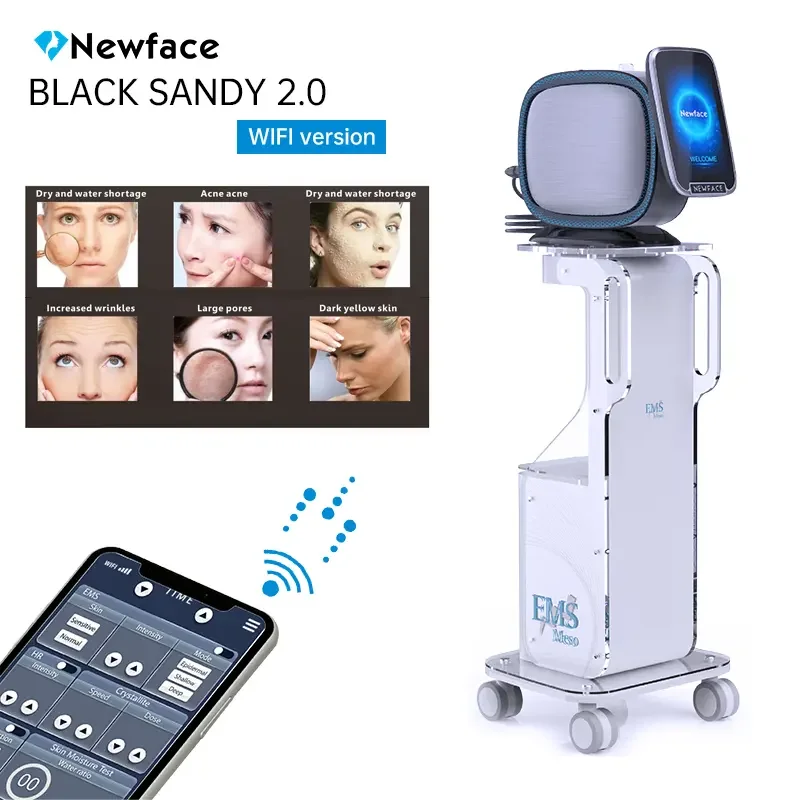 NewFace No Needle Free Meso Therapy Gun Machine Painless Skin Lifting Whitening EMS RF Nano Mesoporation Injector Equipment