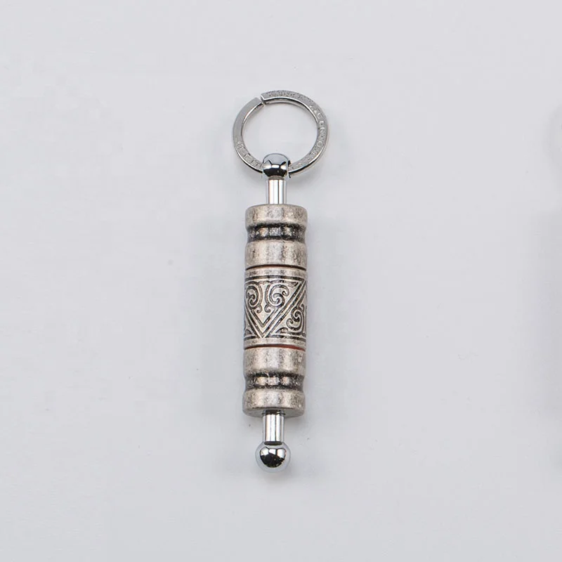 JIFENG JF-K1 D1.5 * H7.5cm Сделано в Китае индивидуальный логотип товарный латунь металл 8/10 мм оба размера кольцо для ключей пробивают резак