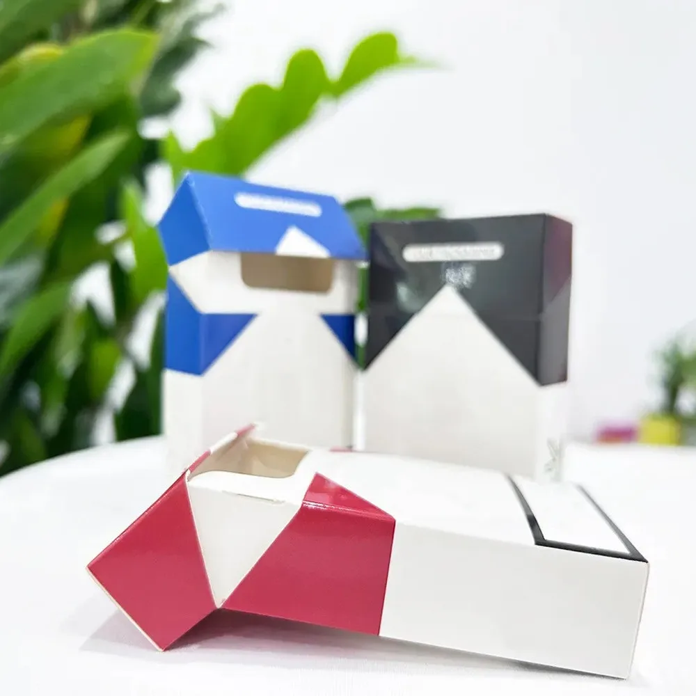 Empty Cigarette Packs Boxes Smoke Cigars Box Cartridge Packaging Cigarettes Carton Tobacco Empty Cigarette Box Custom Paper B1