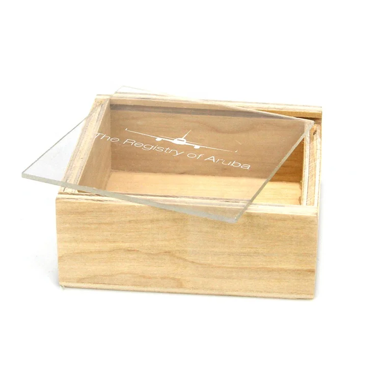 small unfinished wooden storage box with sliding lid wooden packaging box