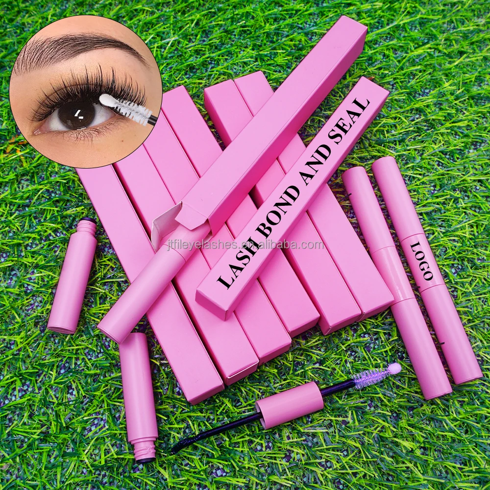 Wholesale Waterproof eyelashes with waterproof 2 in 1lash bond and seal Strong sticky lash clusters with bond and seal