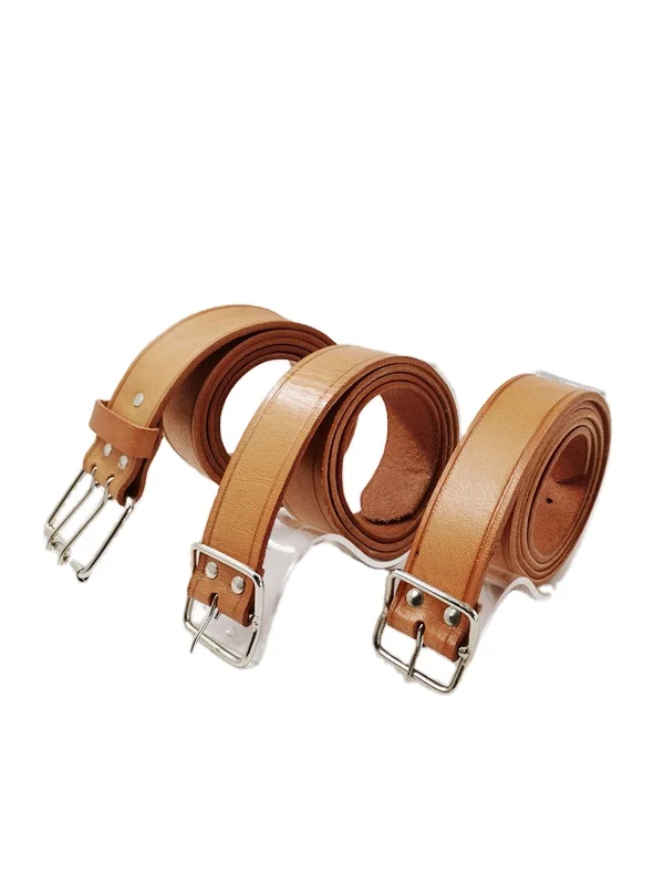 Promotion popular leather punching belt for men