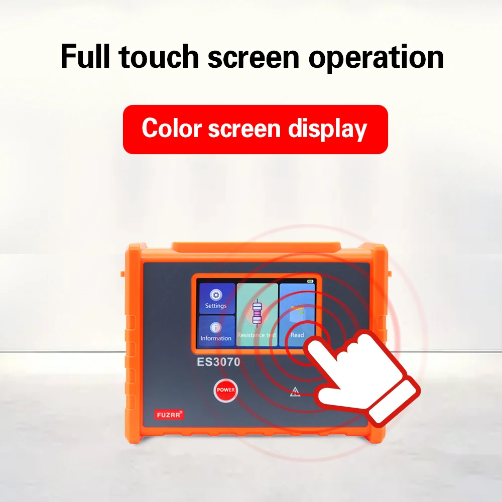FUZRR ES3070 Handheld 10A DC Resistance Tester Transformer DC Winding Resistance Ohmmeter