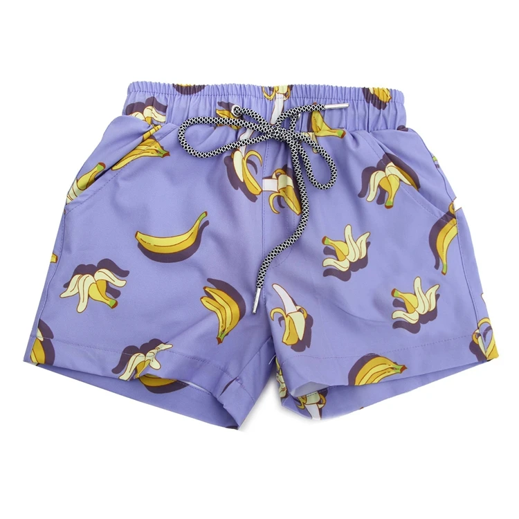 Banana swim trunks board beach shorts swimwear custom toddler baby boy kids swim shorts