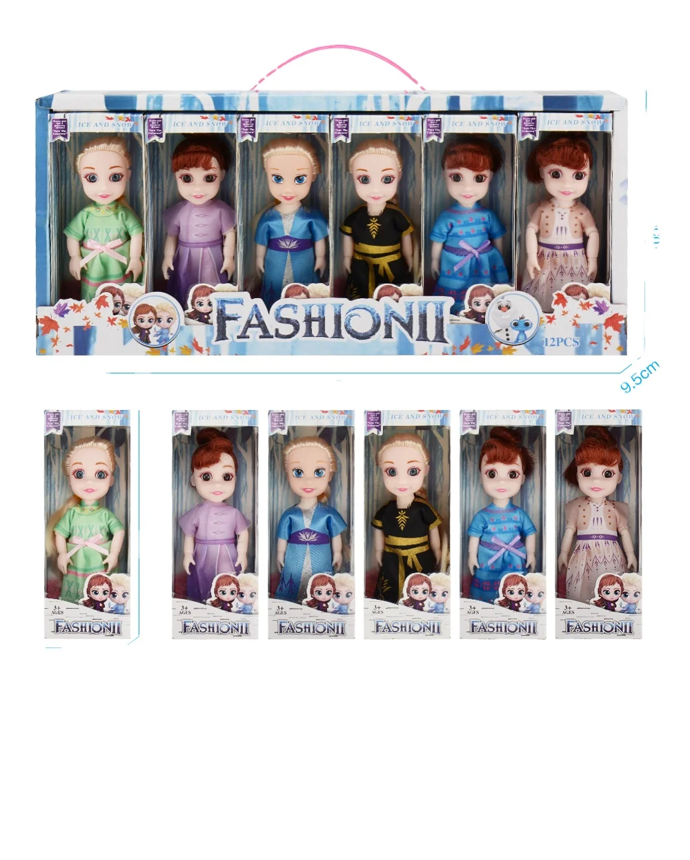 
Plastic fashion 6 inch elsa and anna dolls toy Princess dolls elsa doll for girls 