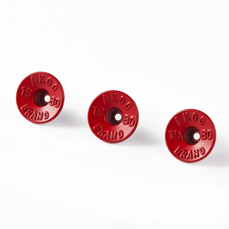 Custom Design Metal Single Nail Middle Hole Shank Jeans button for clothing