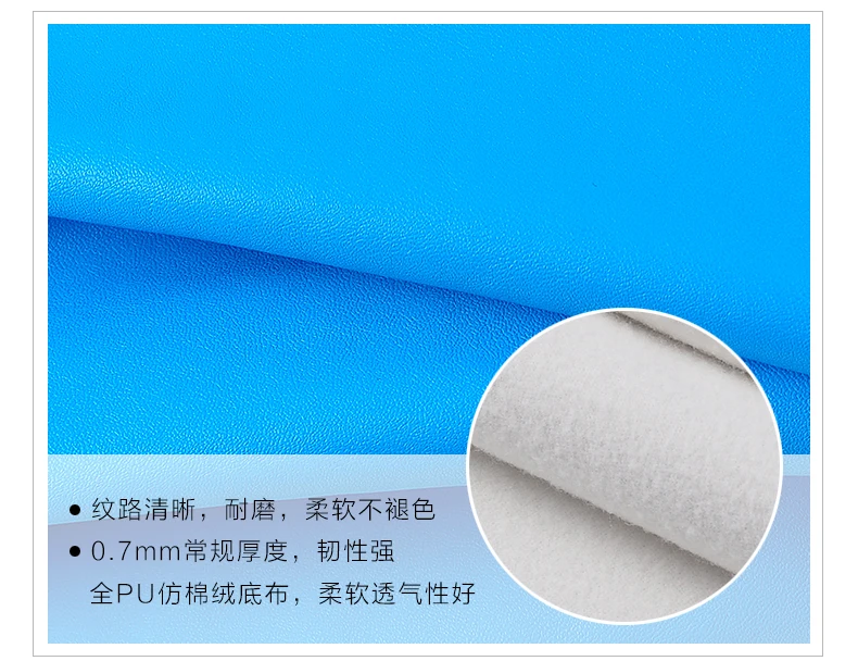 Waterproof Synthetic Leather Fabric Lamb Pattern PU Leather for Clothing Furniture Bag Luggage Sofa Footwear